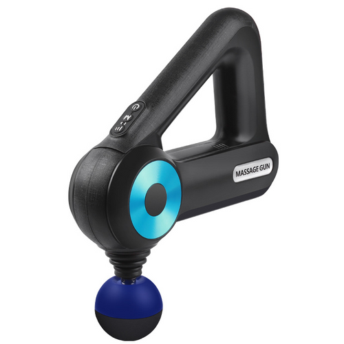 RelieveFlow™ Deep Tissue Massage Gun — 12 Heads, 6 Speeds, 4hr Battery