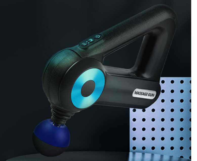 RelieveFlow™ Deep Tissue Massage Gun — 12 Heads, 6 Speeds, 4hr Battery